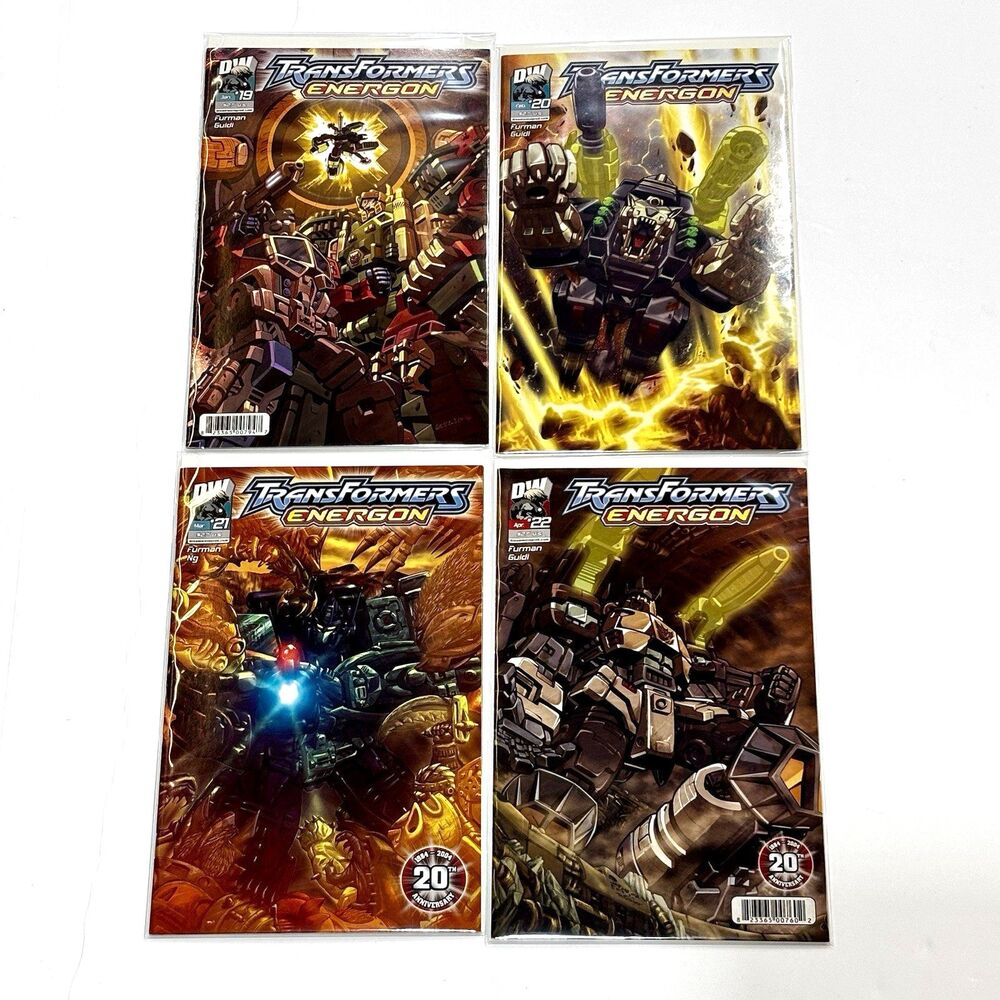Transformers Energon #19-22 Book Lot Dreamwave Comics NM 20th Anniversary